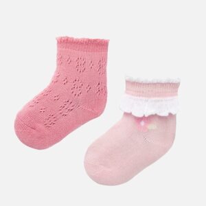 set 2 calcetines rosa mayoral